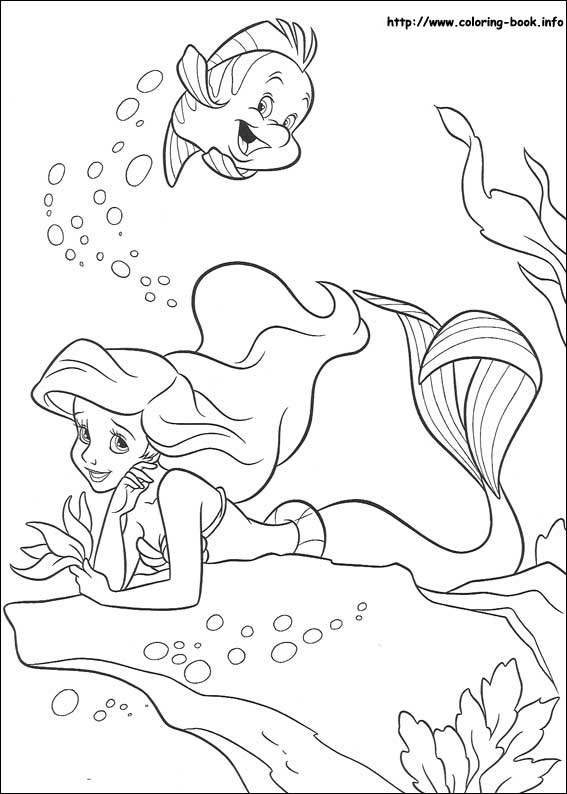 The Little Mermaid coloring picture